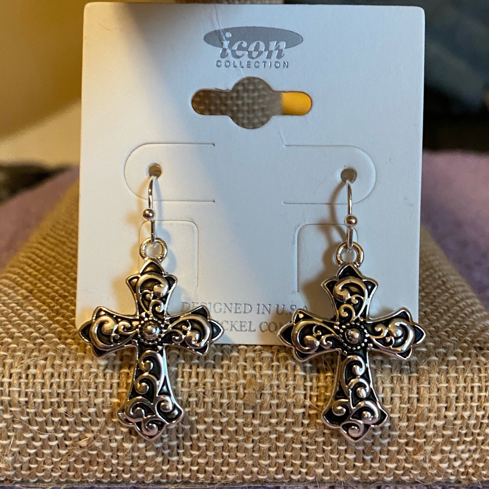 NWT Cross Earrings
